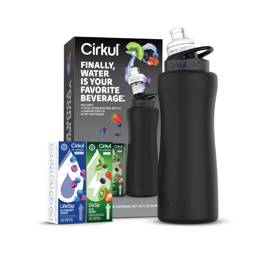 32oz. Matte Black Stainless Steel Bottle Starter Kit ZUMW